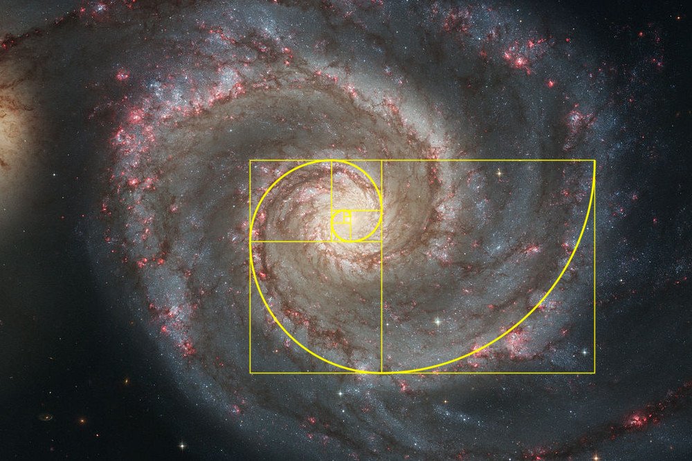 Galaxie, spirales et suite de Fibonacci