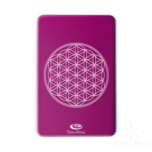 Placa tesla flor morada de la vida