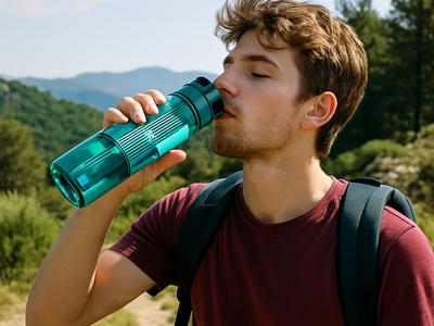 La cantimplora vitalizante Amilo para senderismo