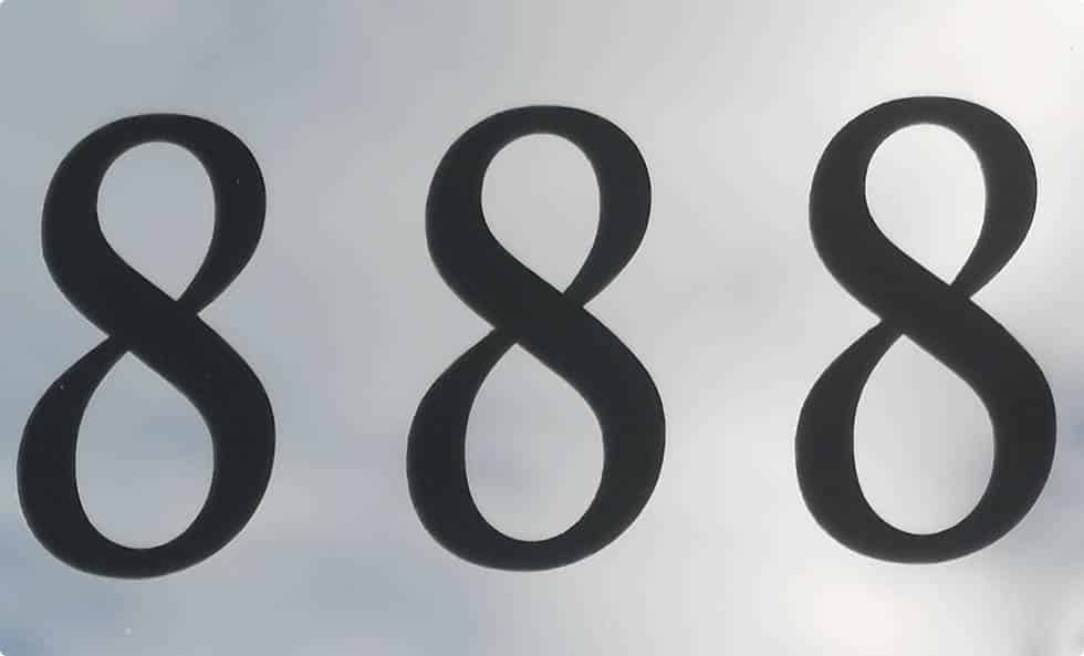 El número 888