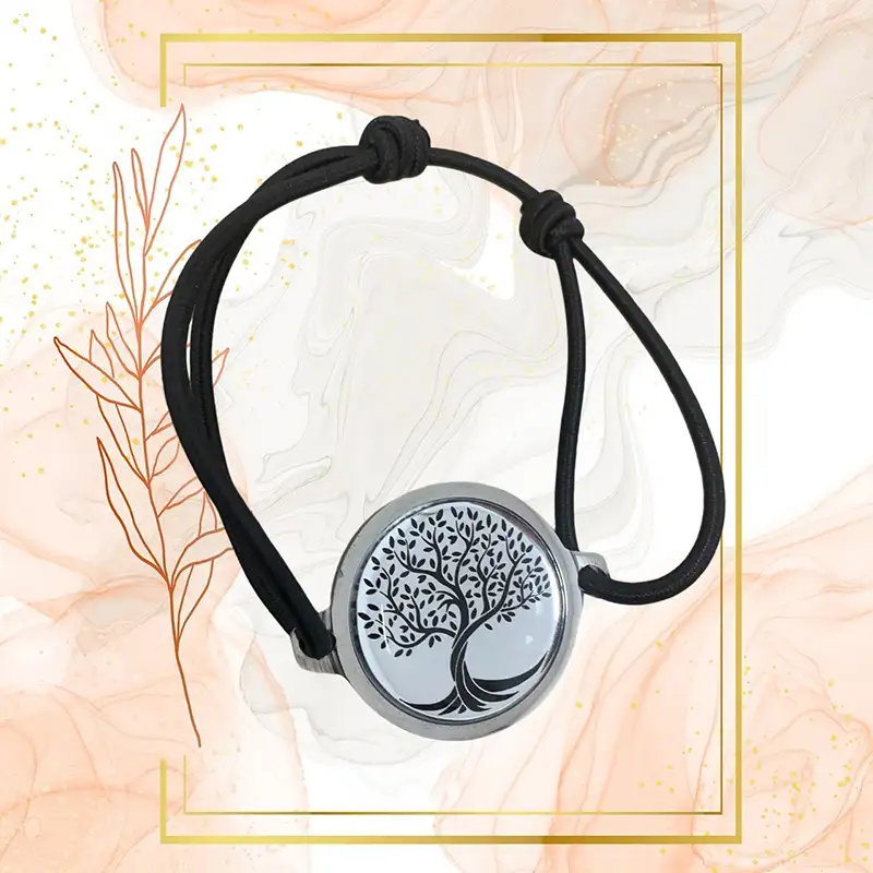 Bracelet anti ondes cordelette arbre de vie