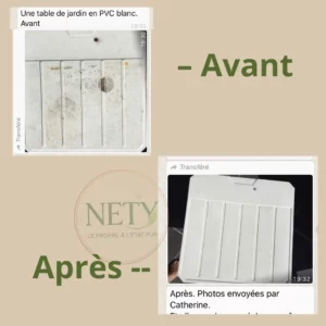 Nety nettoie votre mobilier de jardin