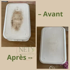 Nety nettoie toutes les surfaces plastiques