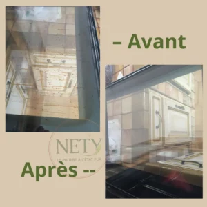 Nety nettoie votre vitre de four