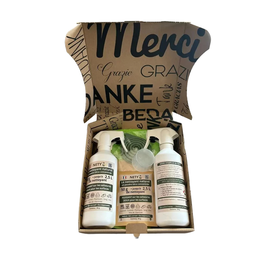 Nety est un nettoyant multi-usages super puissant 100% naturel