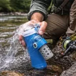 La gourde filtrante vitalisante EauVie à la pêche