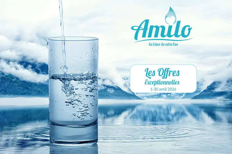 Offres exceptionnelles sur les filtres à eau Amilo du 1er au 30 avril 2026