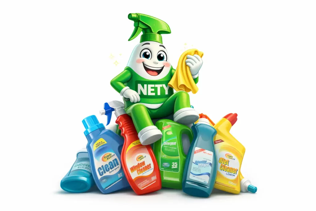 NETY sustituye por sí solo a 5 limpiadores clásicos